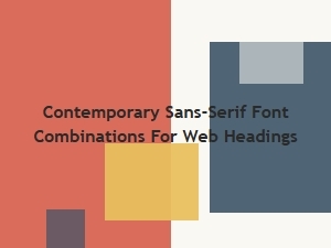Modern Sans-Serif Companions for Web Headings